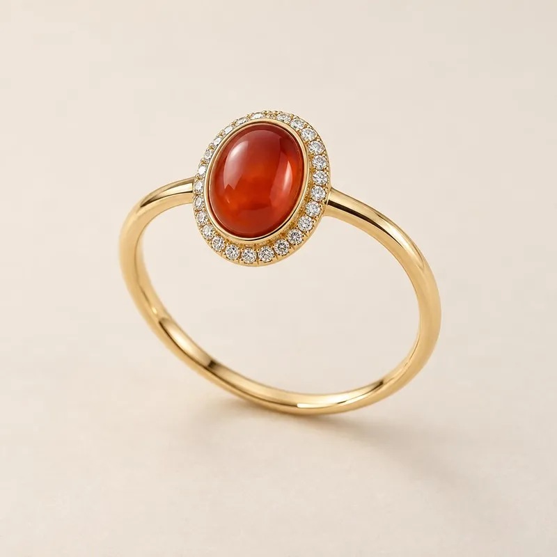 Ring mit Karneol als Hauptstein