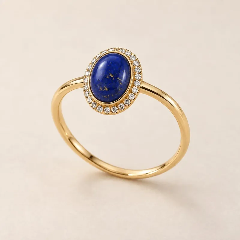 Ring mit Lapislazuli als Hauptstein